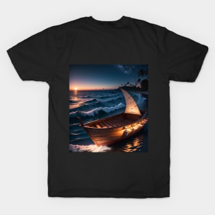 Un maravilloso atardecer en la playa T-Shirt